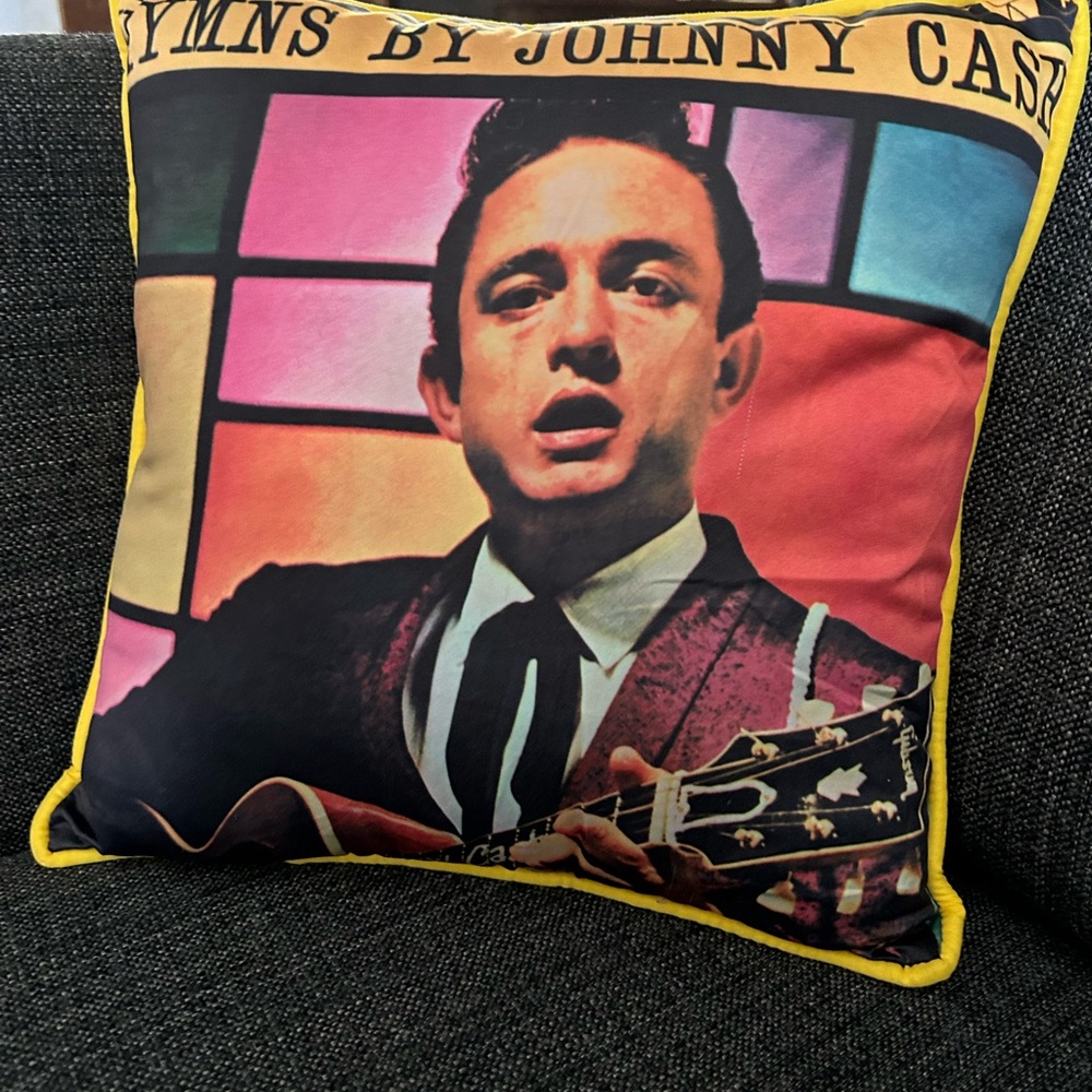Rare Johnny Cash Pillow by Sourpuss